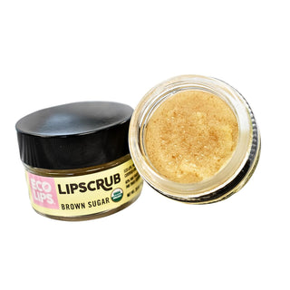 Eco Lips Paquete de 2 exfoliantes labiales de azúcar morena, tratam...