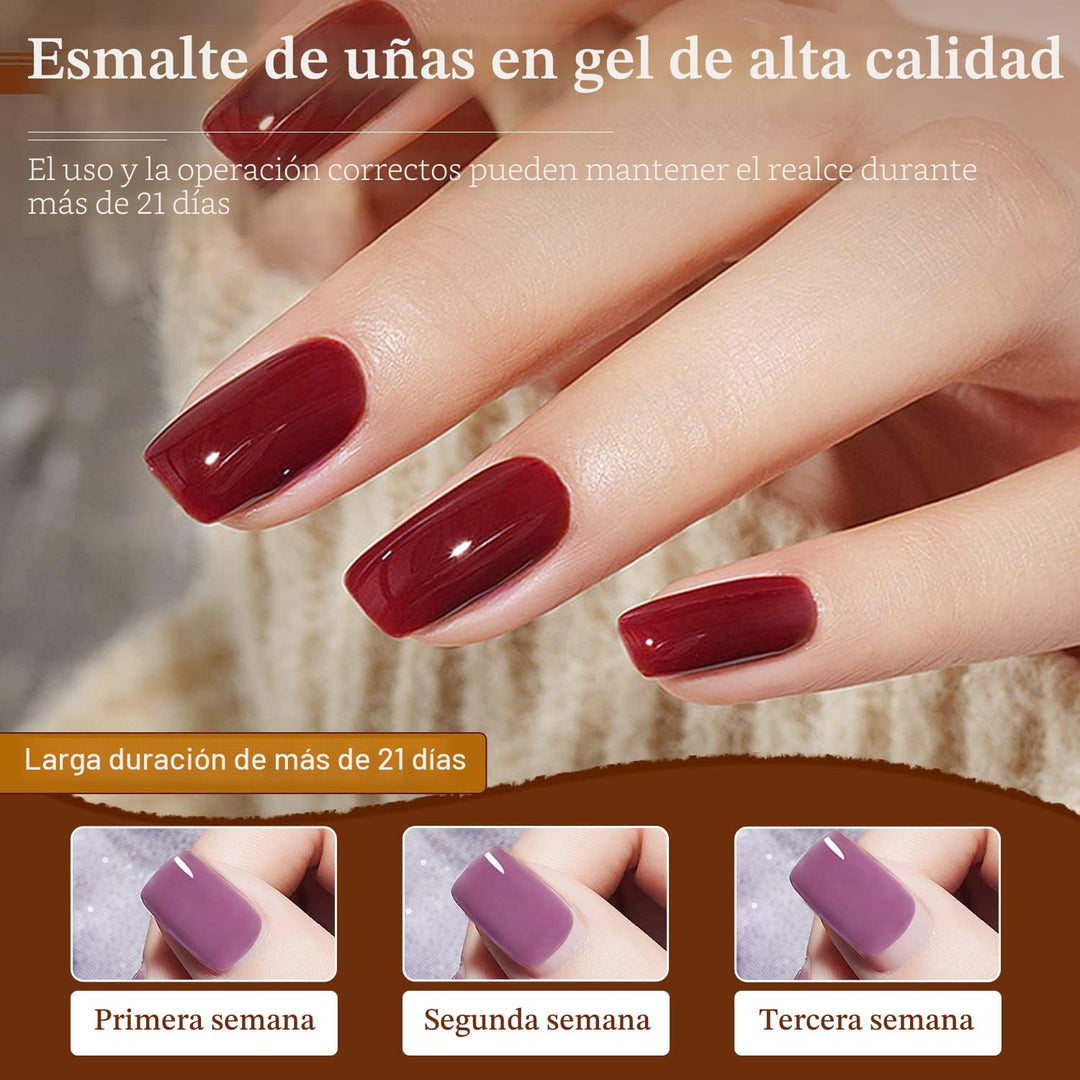 JODSONE - Juego de 100 esmaltes de uñas de gel (5 ml cada uno) con...