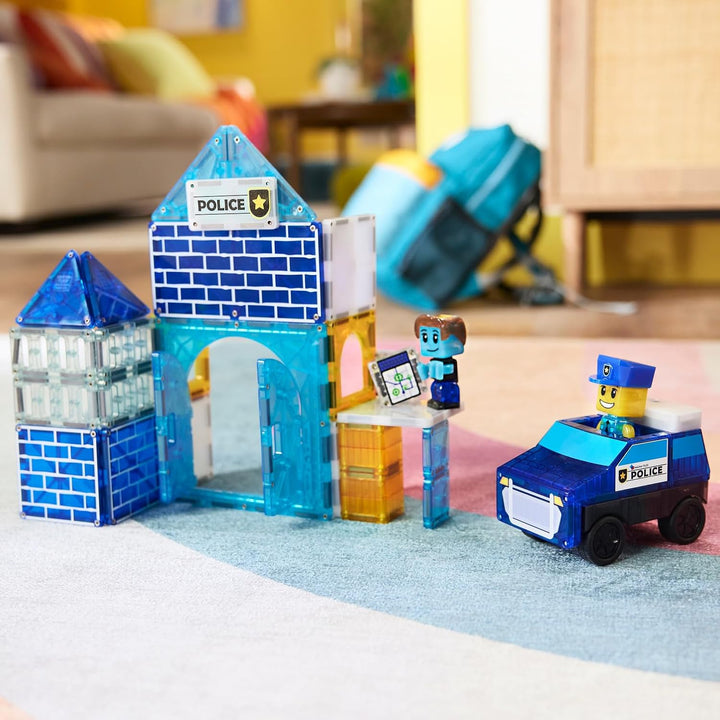 MAGNA-TILES Juego de construcción magnética de 35 piezas