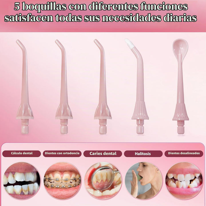 Hilo dental TOVENDOR eléctrico, para agua, irrigador bucal dental i...