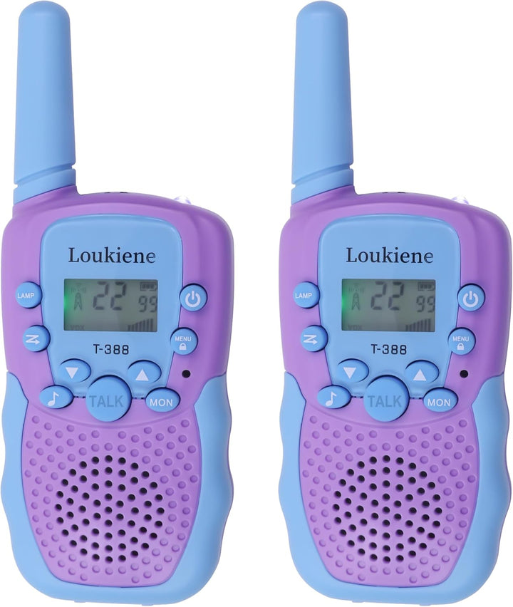 LOUKIENE Walkie Talkies para niños de 22 canales de radio de 2 vías...