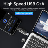 SSK Unidad flash USB de 512 GB SSD externa, TLC NAND unidad de esta...