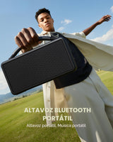 DINDIN Altavoz Bluetooth Portátil: 80W (Pico), 20H Tiempo de Reprod...
