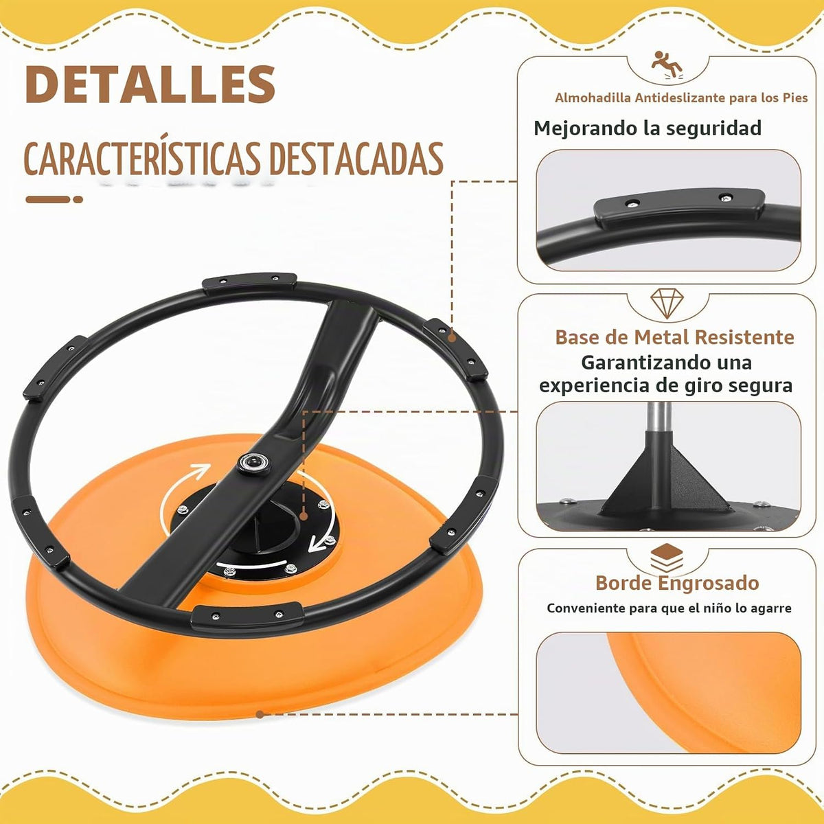 Zhenx Silla giratoria para niños autistas (de 3 a 18 años), regalo de