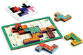 DJECO SoLogic Pentanimo, juego de lógica de madera para niños, rompecabezas