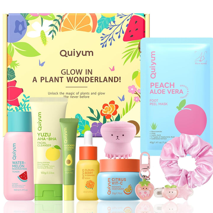 QUIYUM Set de regalo para el cuidado de la piel de frutas, rutina d...