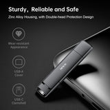 SSK Unidad USB de 1 TB, SSD externa rápida de 550 MB\/s 2 en 1 de d...