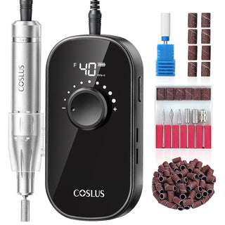COSLUS Taladro de uñas eléctrico profesional recargable de 40000 RP...