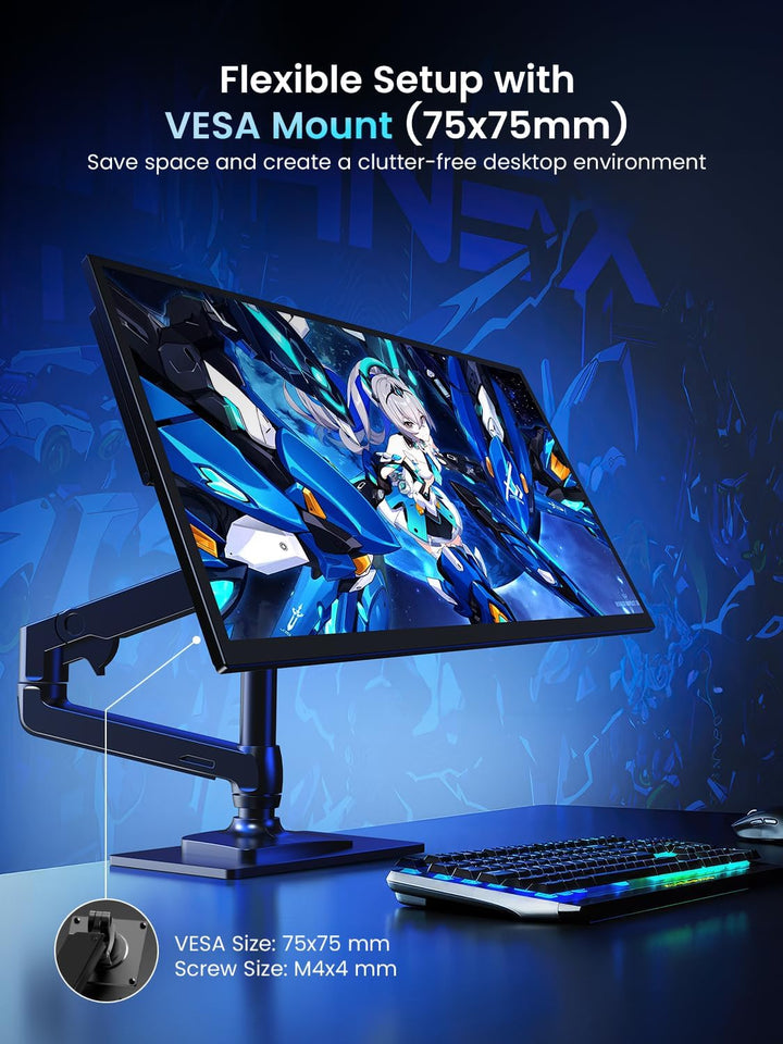 UPERFECT Monitor portátil de 18.5 pulgadas, 120Hz, pantalla táctil,...