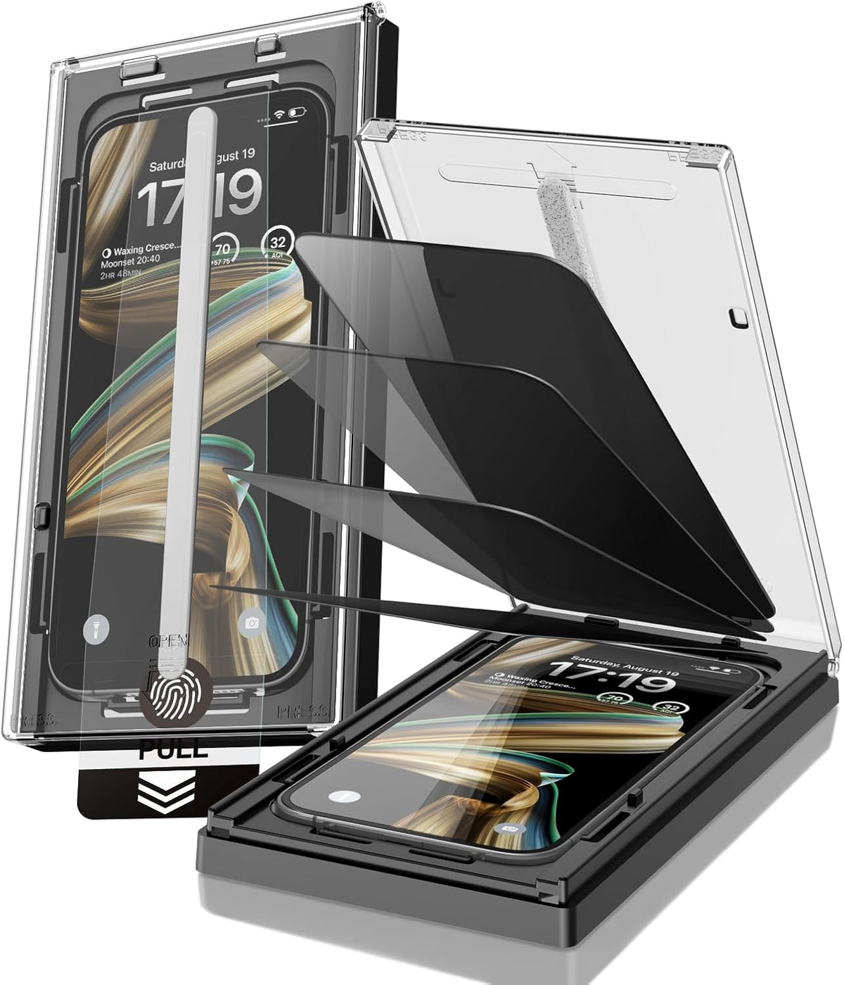 Paquete de 4 Protectores de Pantalla de Privacidad para iPhone 16/iPhone 15 (6.1")