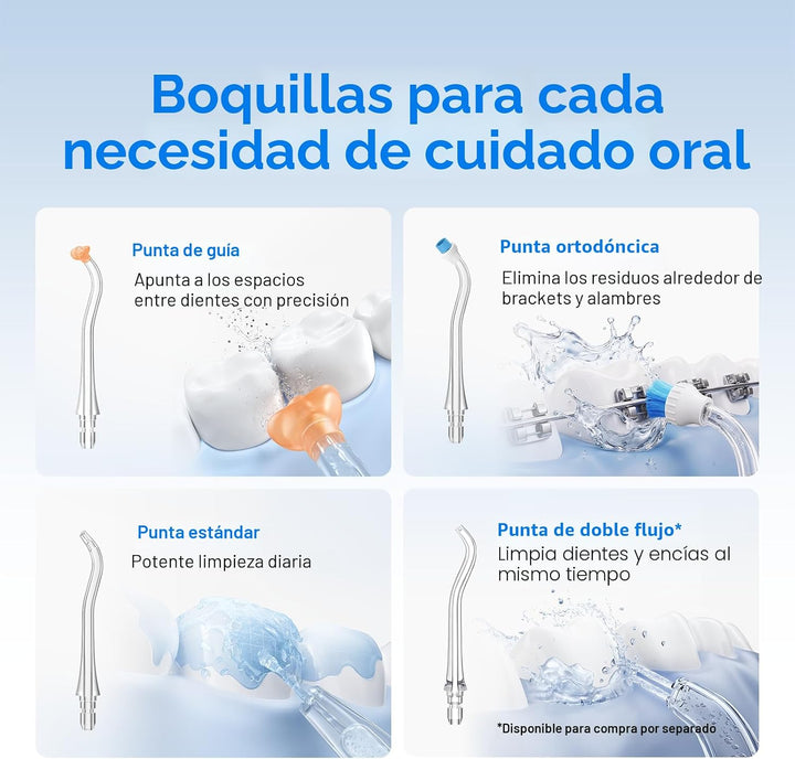usmile C10 - Irrigador de agua portátil para viajes, batería de 95...