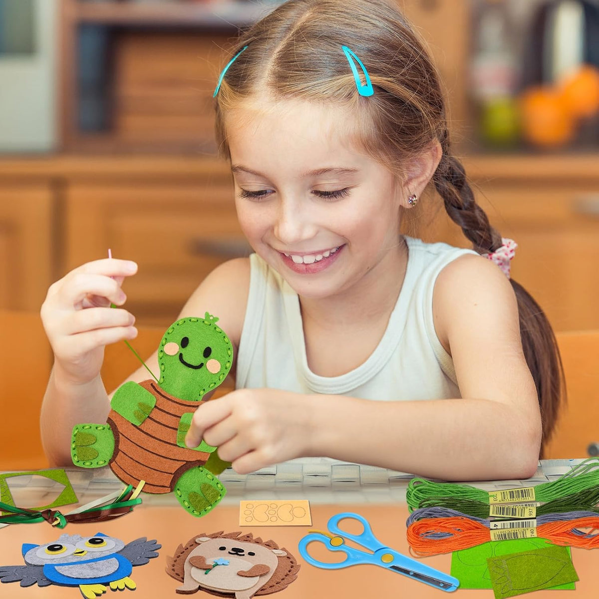 Garma Kits de costura para niños, kit de manualidades de fieltro de