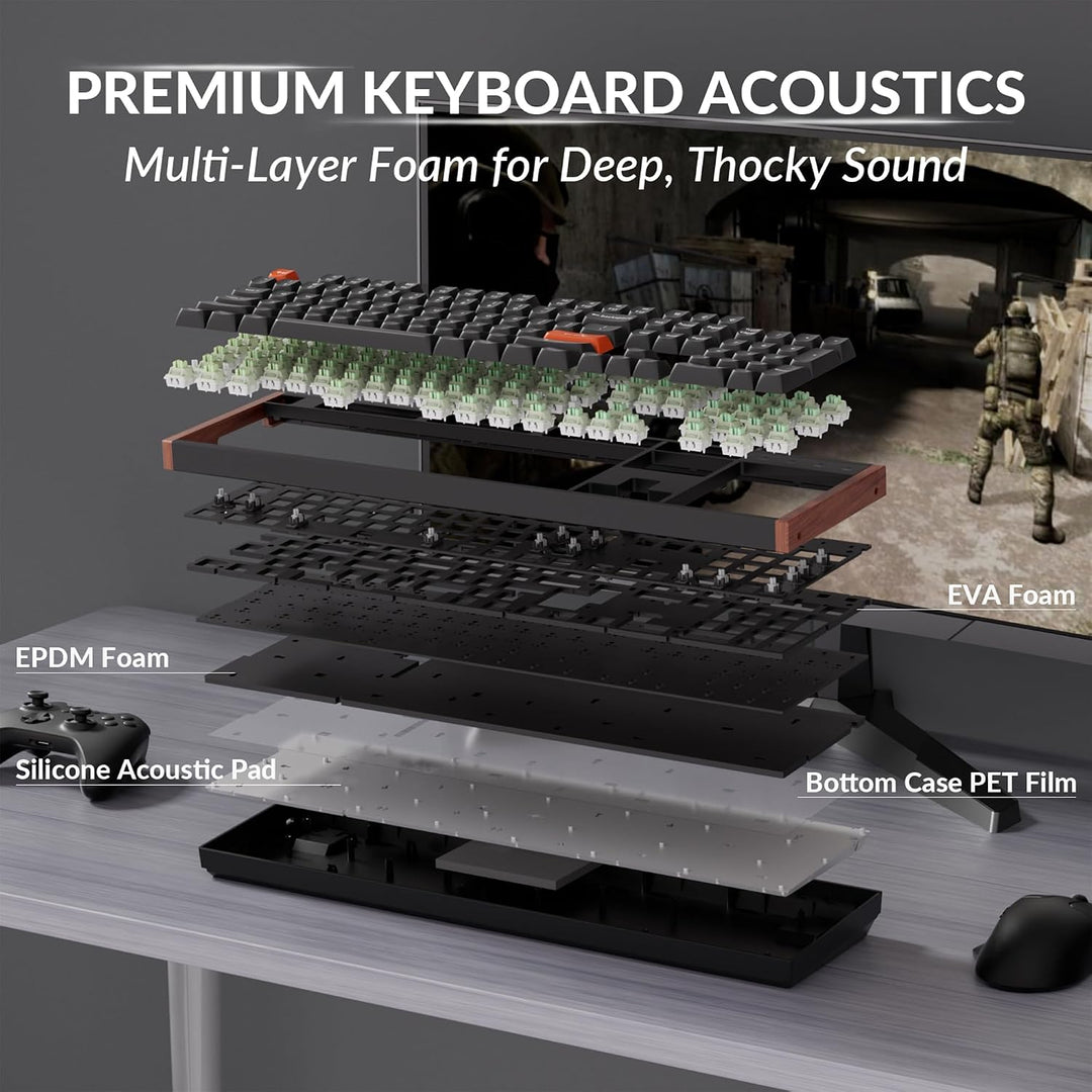 Keychron K10 HE Teclado efecto Hall, interruptor magnético ultrarrá...