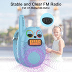 Qniglo Walkie Talkies para niños, 3 millas de largo alcance