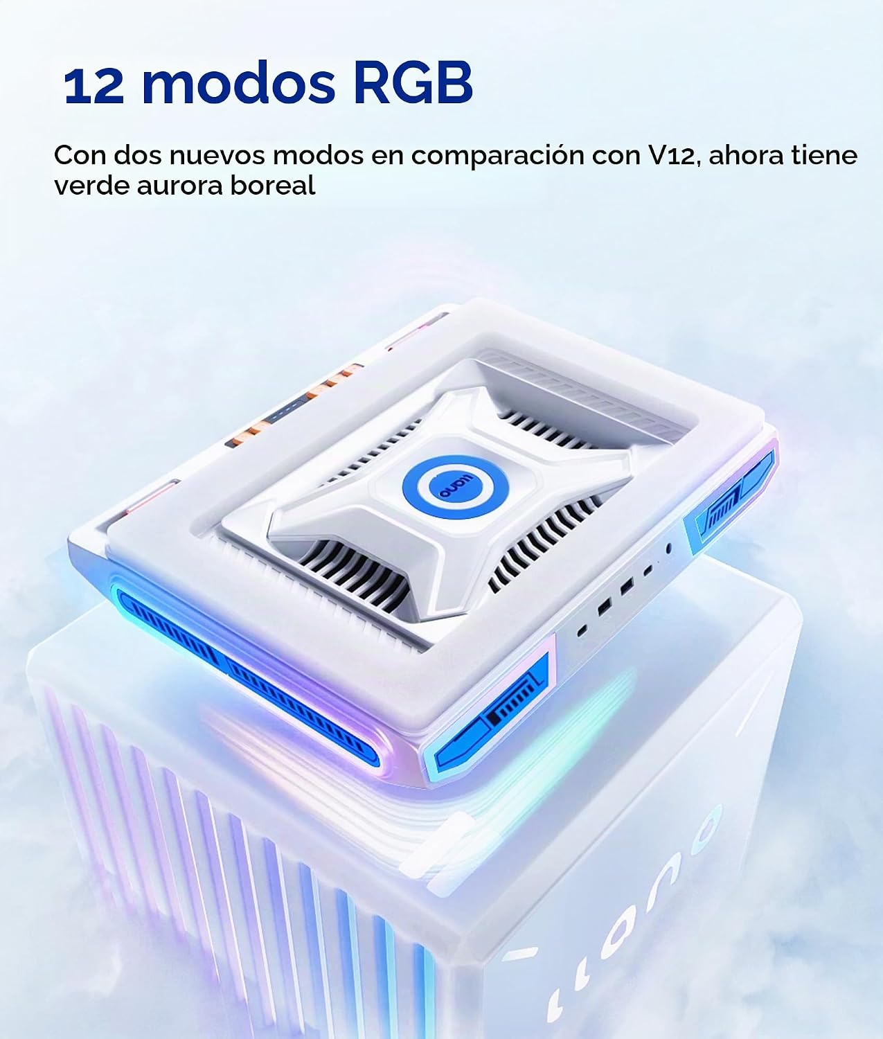llano V10 - Enfriador de laptop para juegos, soporte de almohadilla...