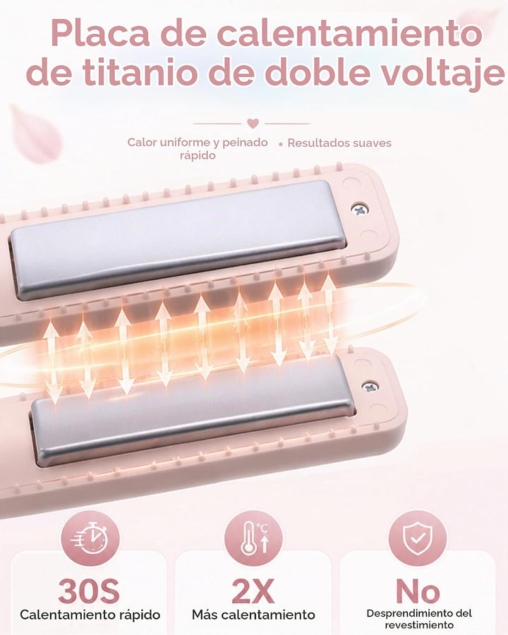 Enderezadora de pelo inalámbrica de doble voltaje mini rizador de h...