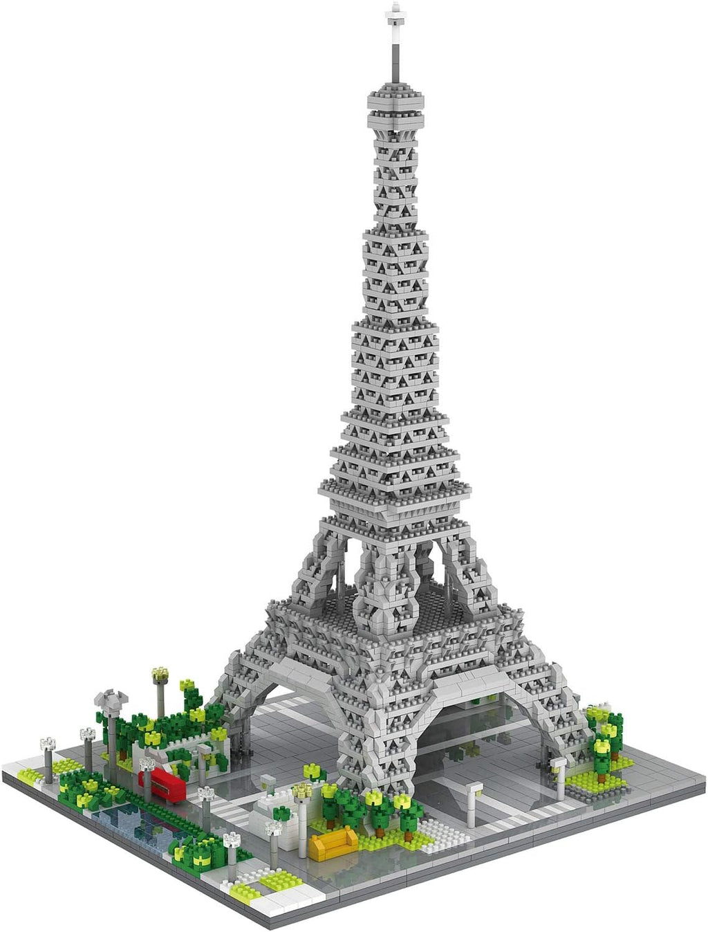 dOvOb Architecture - Juego de microbloques de la Torre Eiffel, 3369 piezas de mini ladrillos 3D, juguete de rompecabezas 3D, regalo para adultos y niños
