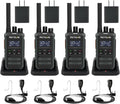 Retevis Walkie Talkies digitales MateTalk P3 con auricular (paquete de 4)