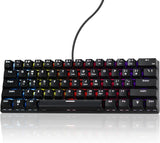 Gaozen Teclado mecánico 60% con cable para juegos, retroiluminado R...