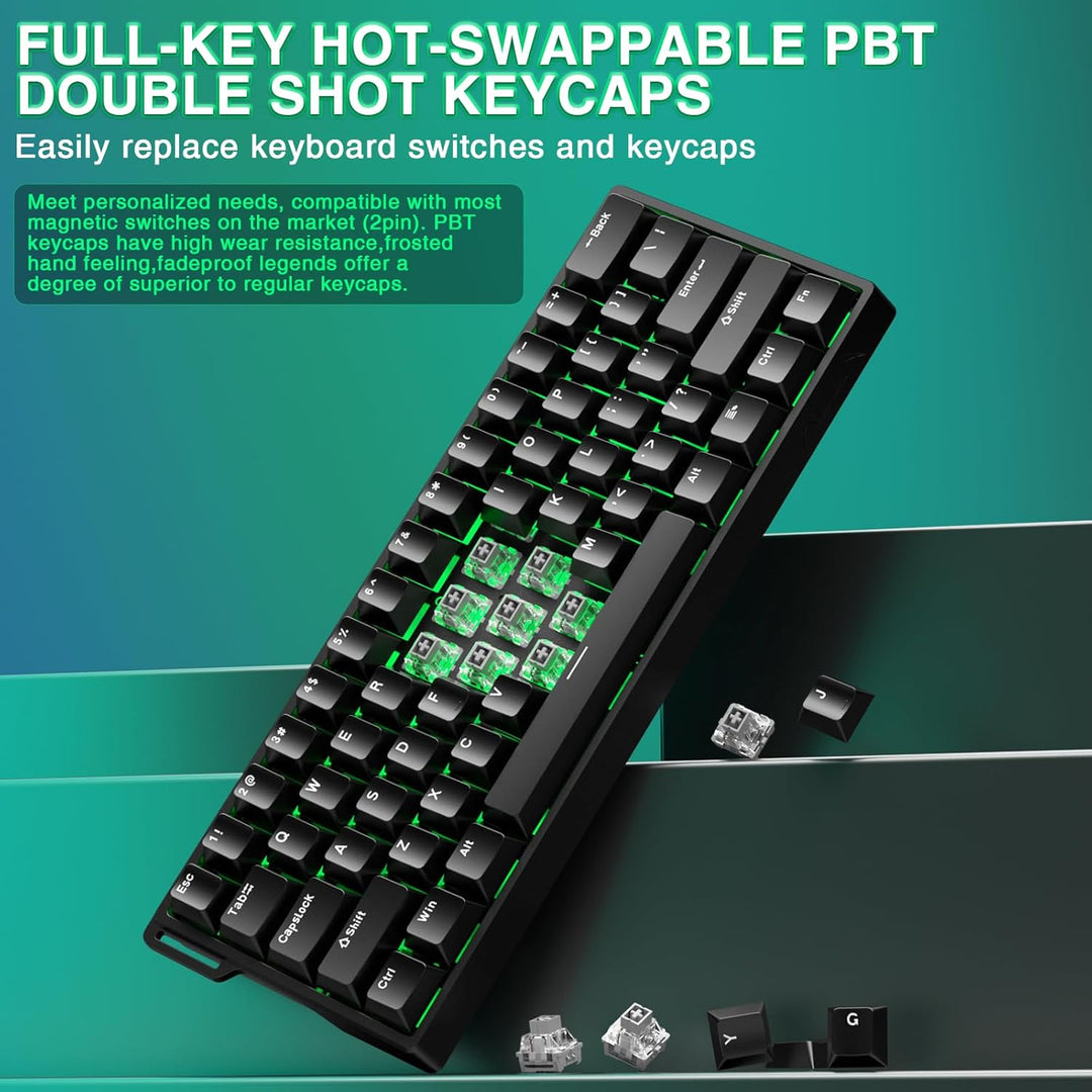 Aula WIN60 HE - Teclado mecánico para juegos 60% con cable, interru...