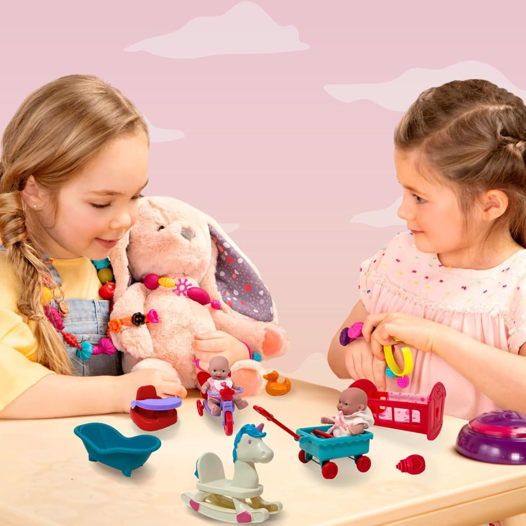 Mini juego de muñecas de bebé, juego de muñecas pequeñas con acceso...