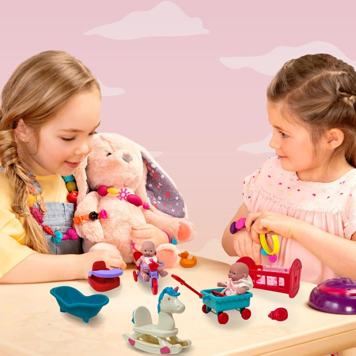 Mini juego de muñecas de bebé, juego de muñecas pequeñas con acceso...
