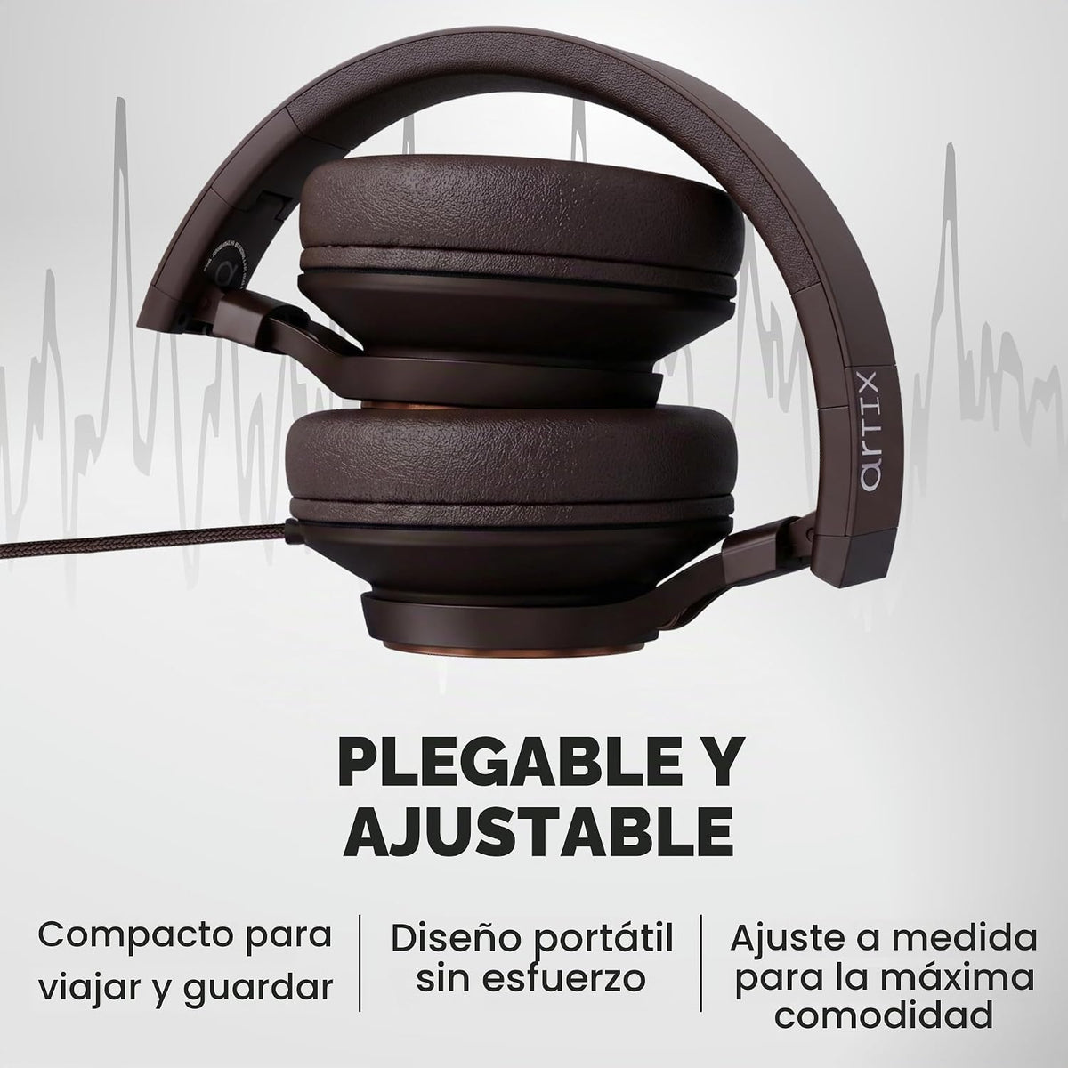 ARTIX - Auriculares con cable con micrófono, auriculares con cable