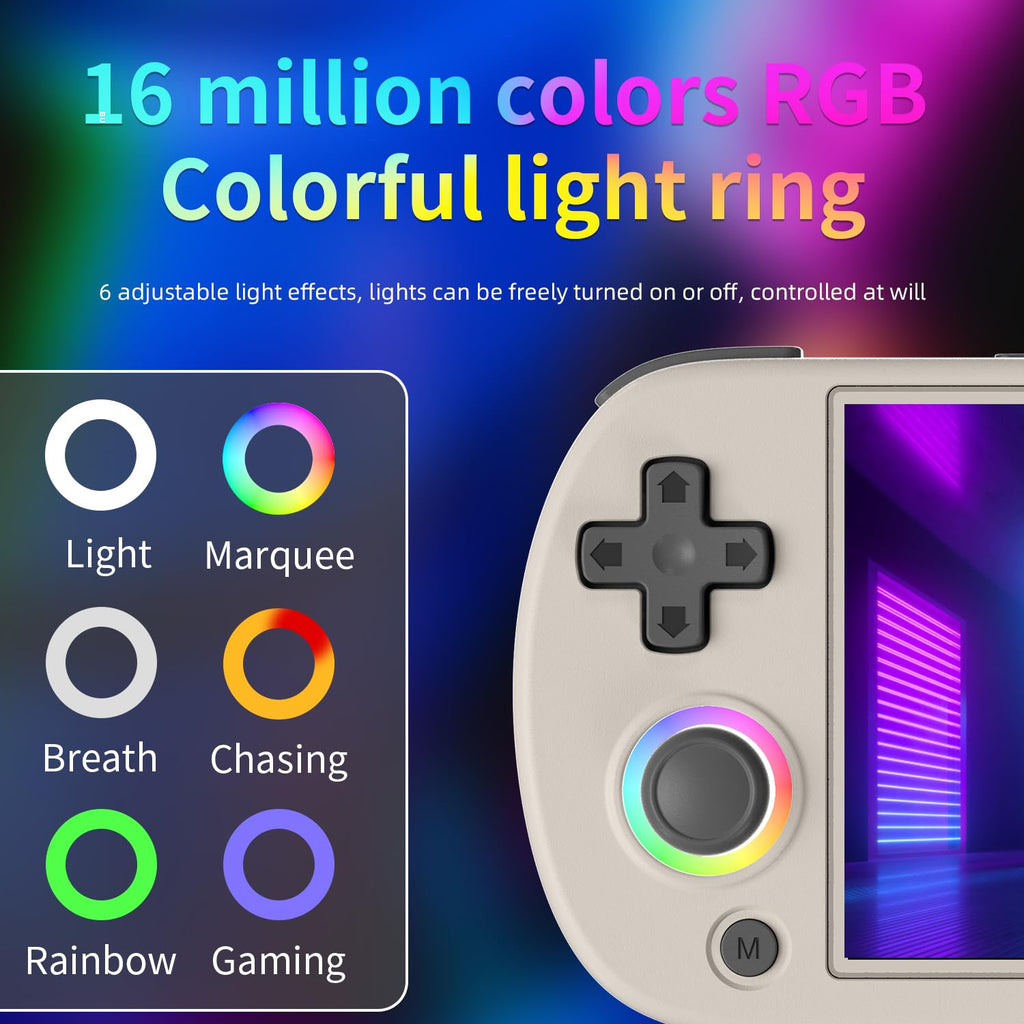 Anbernic RG40XX H Retro Handheld Game Console RG40XXH Consola de juegos portátil de 4 pulgadas Pantalla IPS Sistema Linux 64G TFCard Juegos precargados 5000+ RG40XX H Soporta salida de TV HDMI 5G WiFi Bluetooth 4.2 Gris
