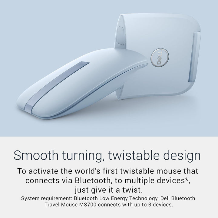 Dell MS700 Bluetooth Travel Mouse - Bluetooth 5.0\/Dell Pair\/Micro...