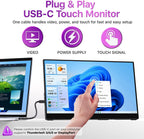 cocopar Monitor portátil con pantalla táctil de 15.6 pulgadas 1080P...