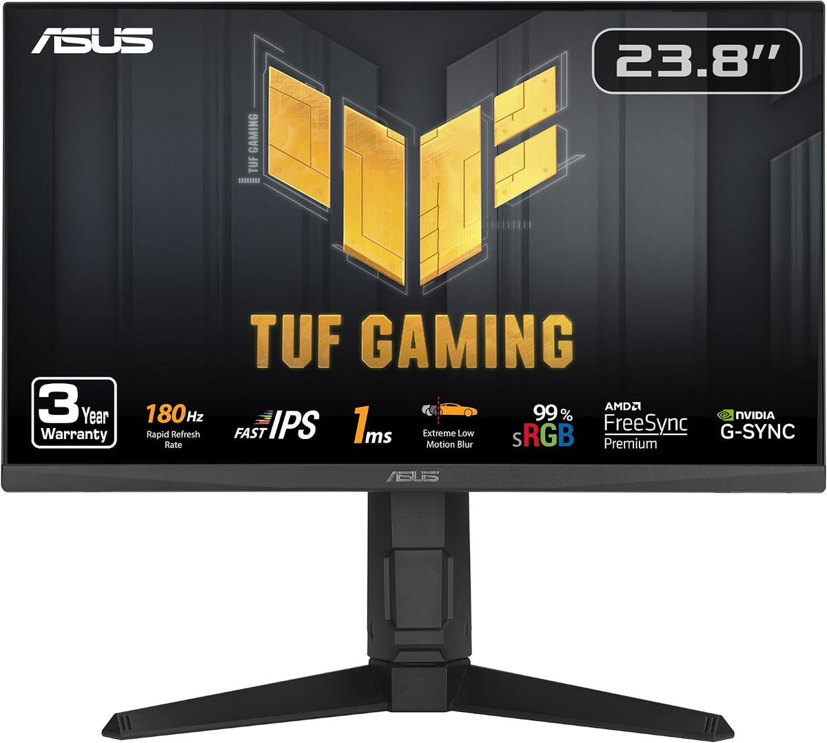ASUS TUF Gaming Monitor 1080P (VG249QL3A) de 24" (23.8" vis...