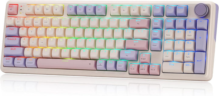 Redragon K768 PRO - Teclado para juegos RGB con junta inalámbrica d...