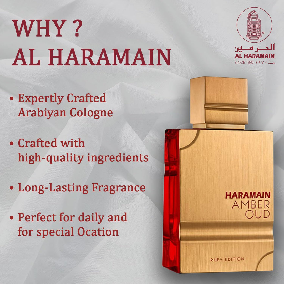 Al Haramain Amber Oud Ruby Eau De Parfum Unisex 3.3 onzas
