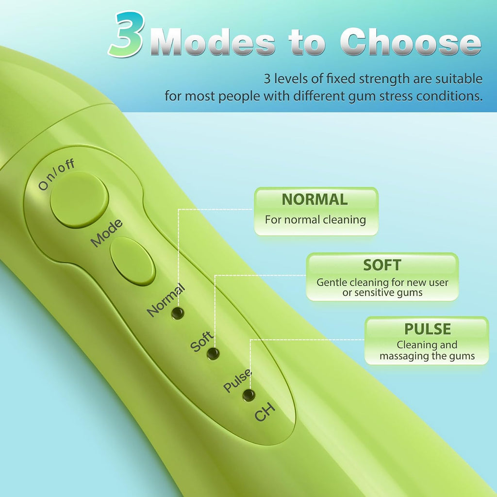 TOVENDOR Selección dental eléctrica de los dientes del hilo dental del agua, Xgreen