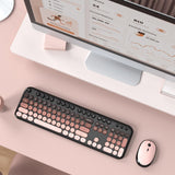 Atelus Combo de teclado y mouse inalámbricos, máquina de escribir,...