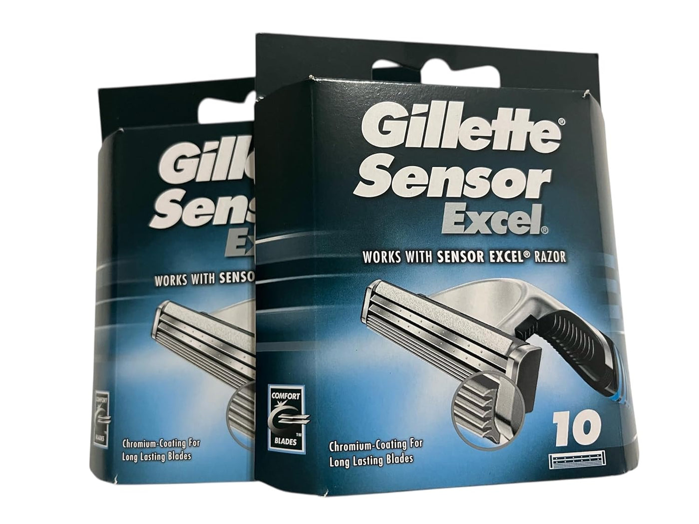 Gillette Cartuchos Sensor Excel - 10 unidades, paquete de 2