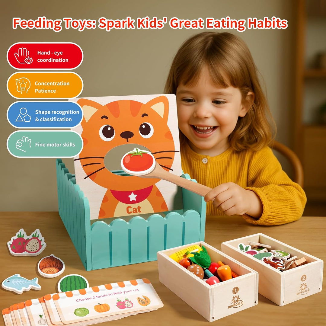 INIFEIDALA Juguetes Montessori para niños y niñas de 2, 3, 4, 5 año...