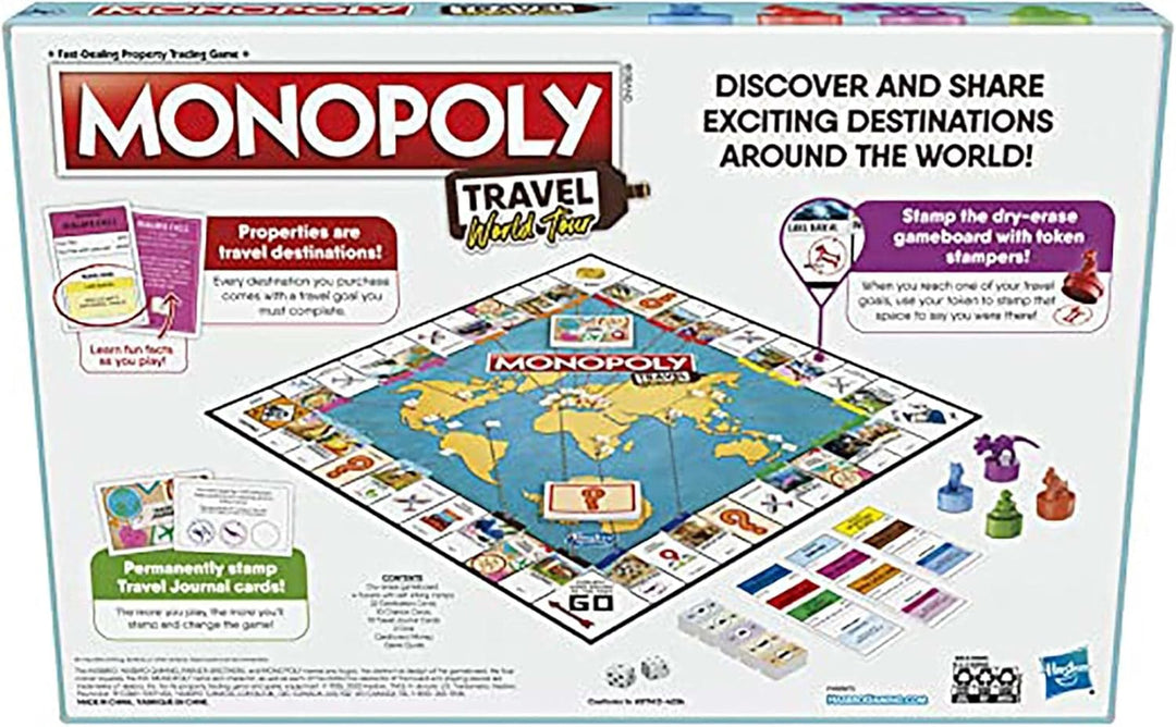 Hasbro Gaming Monopoly World Tour - Juego de mesa con