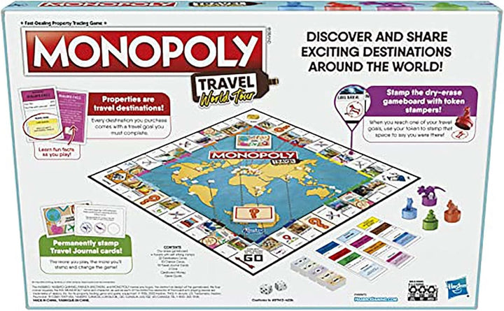 Hasbro Gaming Monopoly World Tour - Juego de mesa con