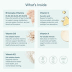 Bettervits Multivitamínico para mujeres y hombres con 13 vitaminas