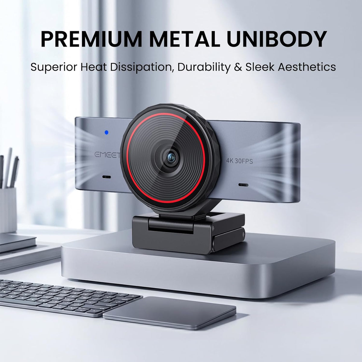 EMEET Cámara web C960 Ultra 4K para Mac y PC, sensor más grande