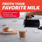 Espumador de leche Instant Pot, vaporizador eléctrico 4 en 1, fabricante de espuma caliente y fría automática de 10 oz/295 ml y calentador de leche para café con leche, capuchinos, macchiato, de los