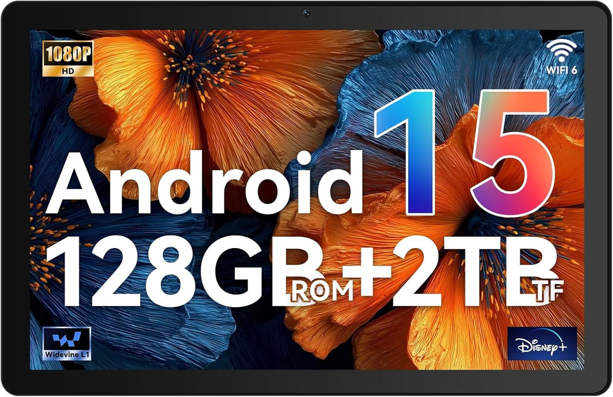 Tableta, tableta de 10 pulgadas Android 15 con procesador Octa-core...