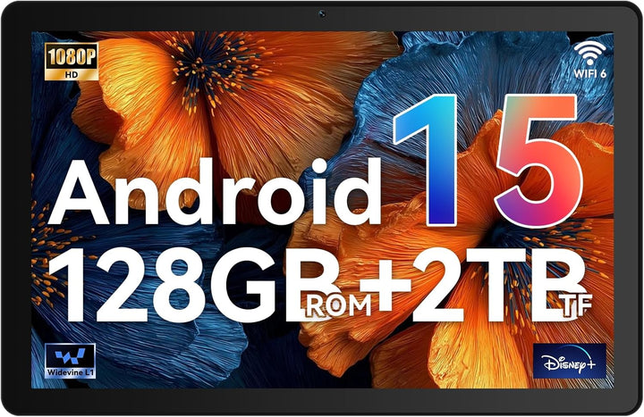 Tableta, tableta de 10 pulgadas Android 15 con procesador Octa-core...