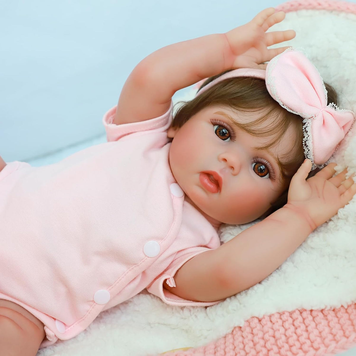 SCOM Muñeca Reborn Baby Girl – Muñeca realista de la vida