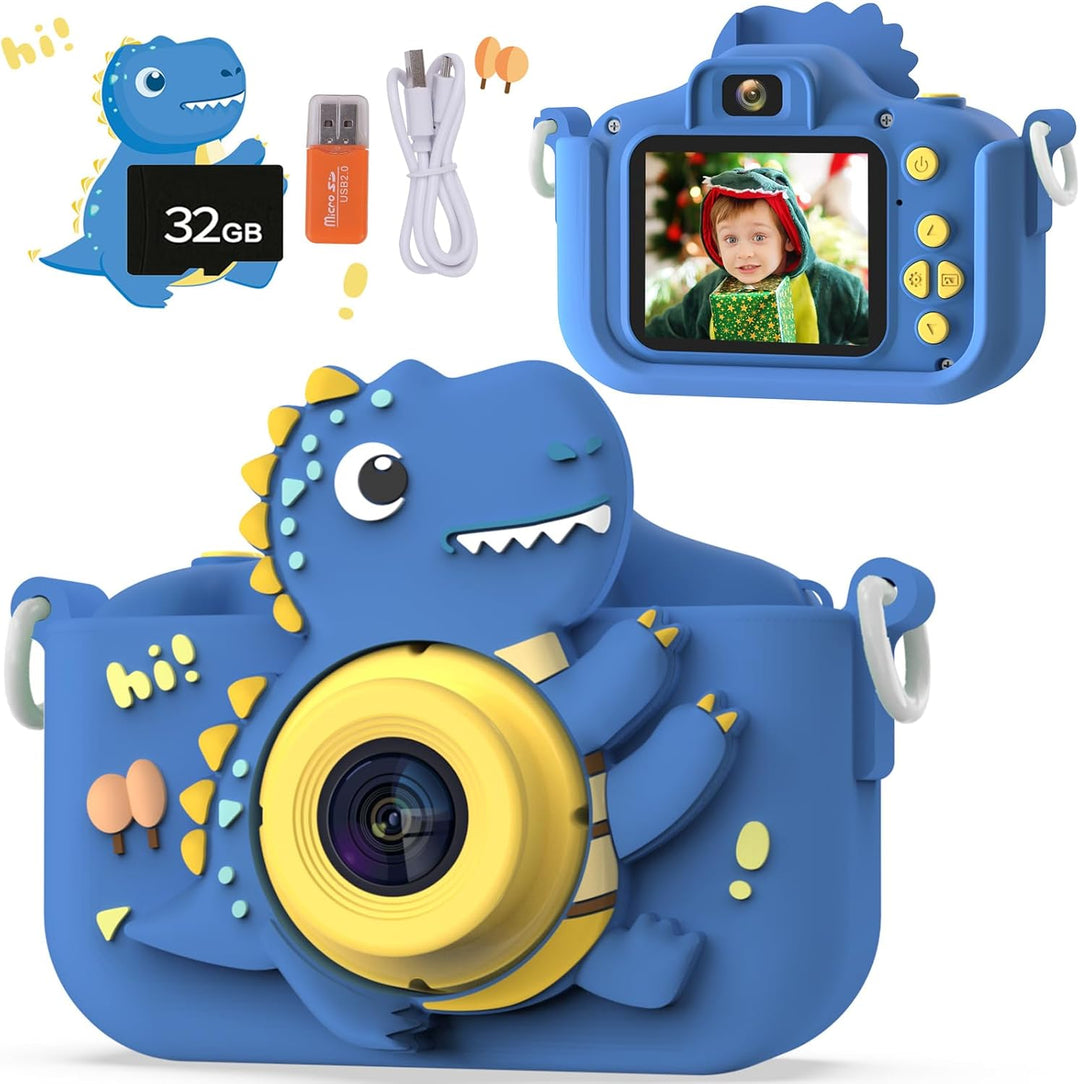Cámara de dinosaurios para niños, cámara para niños pequeños, regal...