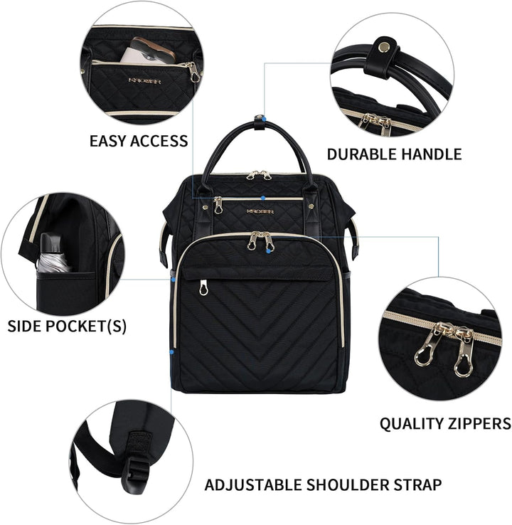 KROSER Mochila para Laptop de 17" Elegante Mochila Repelente al...