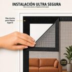 Puerta Mosquitera Magnética Premium, Malla Reforzada Pesada, Tejido Ultra Denso, Cierre Automático Suave, para Mascotas y Niños – Sin Manos, Sellado sin Grietas