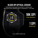 Corsair Dark CORE RGB PRO SE - Ratón inalámbrico FPS\/MOBA para jue...