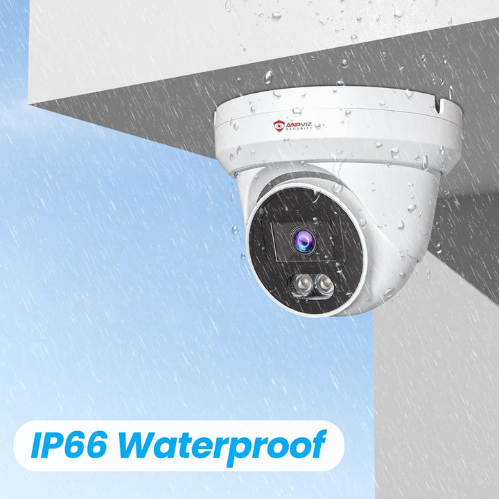 Anpviz Torreta de cámara 4K PoE de 8 MP para exteriores, cámaras de...